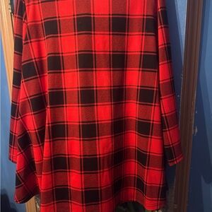 Red and Black Plaid Tunic Emory Rose